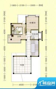 东山美庐D-三层户型面积:334.08平米