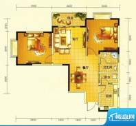 春天印象C1户型图 2面积:87.27平米