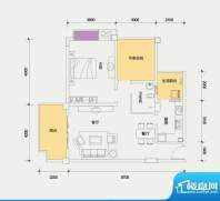 汇乐国际·逸家B1户面积:80.00平米