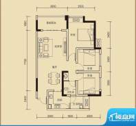 嘉皇·心悦城二号楼面积:95.82平米