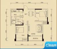 嘉皇·心悦城二号楼面积:65.13平米