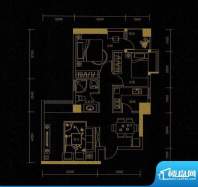 熙城C2户型图 2室2厅面积:74.64平米