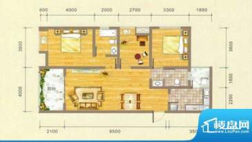 凯江盛世B1户型图 3面积:120.23平米