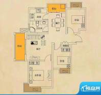 上品印象E1 3室2厅1面积:95.41m平米