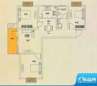 上品印象F2 3室2厅1面积:92.21m平米