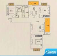 上品印象F3 3室2厅1面积:109.82m平米