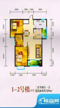 三湖名城1-2号楼C1 面积:98.00m平米