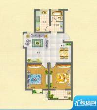 东华鑫城A户型 2室2面积:93.60m平米