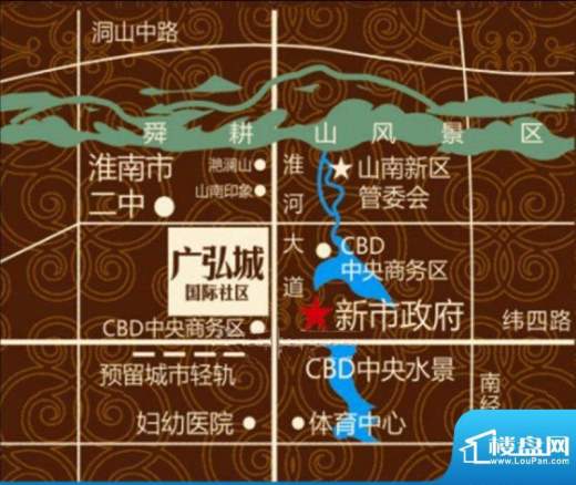 广弘城国际社区交通图