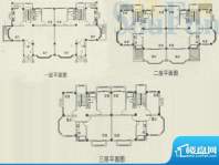 海韵枫丹B户型 9室2面积:388.68平米