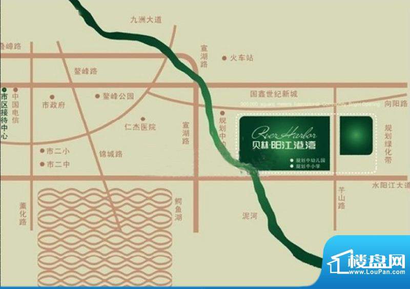 贝林·阳江港湾交通图