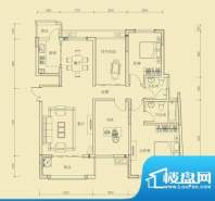 大楚城一期1栋E2户型面积:124.00m平米