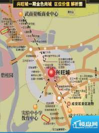 咸宁兴旺城一期金色尚城交通图