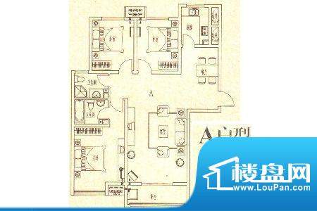 龙城国际7 3室2厅2卫面积:128.60m平米