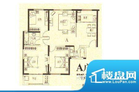 龙城国际6 3室2厅2卫面积:113.80m平米