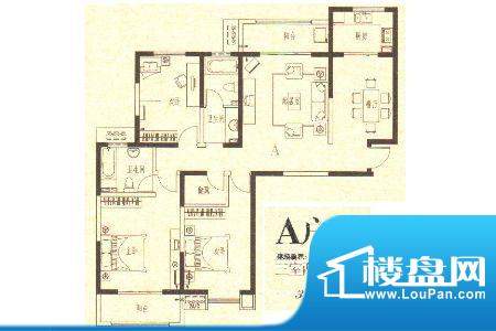 龙城国际5 3室2厅2卫面积:146.00m平米
