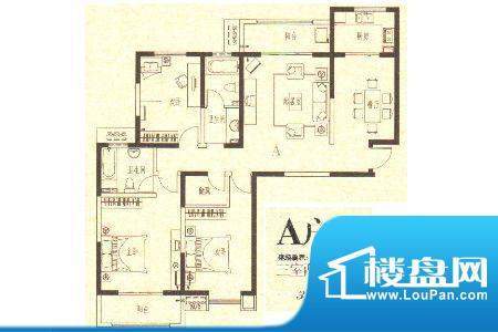 龙城国际5 3室2厅2卫面积:146.00m平米