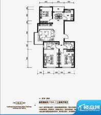 绿地·山水城户型图面积:119.00m平米