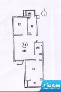 新悦家园三期17号楼B户型 2室1面积:110.00平米