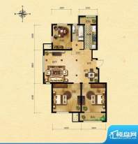 浅山香邑C1户型图 3室2厅1卫1厨面积:119.00平米