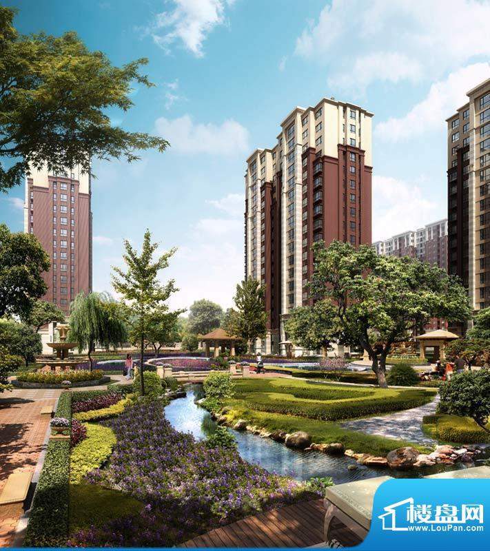北京城建·世华龙樾园区水景效果图