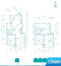 长阳光和作用B1跃层户型图 3室面积:165.00平米