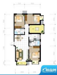 北京城建·世华泊郡4#I6户型 3面积:130.00平米