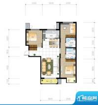 北京城建·世华泊郡4#I2户型 3面积:120.00平米