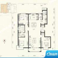 中信新城三居户型图 3室2厅2卫面积:166.00平米