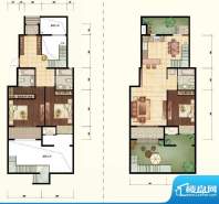 中昂·香醍下跃户型图 3室2厅3面积:170.00平米