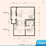 朱雀门家苑MM1中单元东户型二层面积:259.12平米