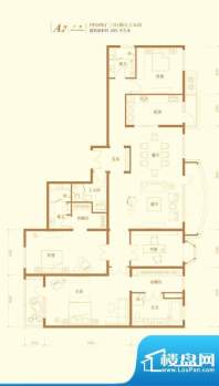 公园1872A2户型 4室2厅3卫1厨面积:305.00平米