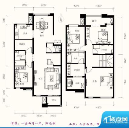 一品嘉园户型图-J3户型 4室2厅