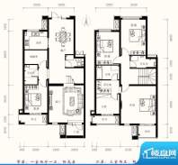 一品嘉园户型图-F3户型 4室2厅