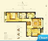 红山世家A户型图 2室1厅1卫1厨面积:91.00平米