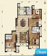 保利春天里D2户型 4室2厅3卫1厨面积:153.00平米