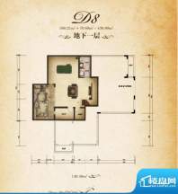 彼岸香醍二期D8户型地下一层 2面积:70.68平米