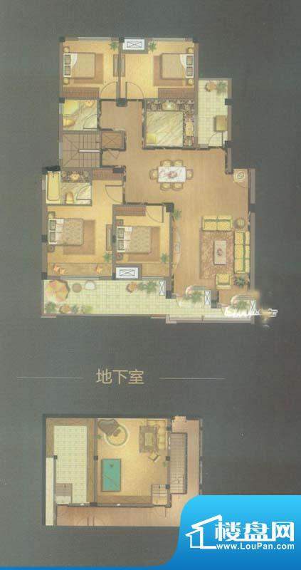 新城金郡A2户型图（售完） 4室面积:146.00平米