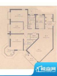 尚海湾豪庭户型图 3室2厅1卫面积:176.00平米