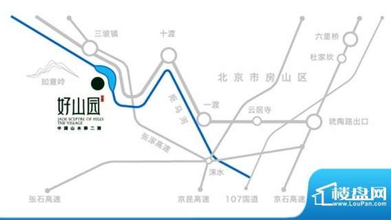 中国山水醉交通图