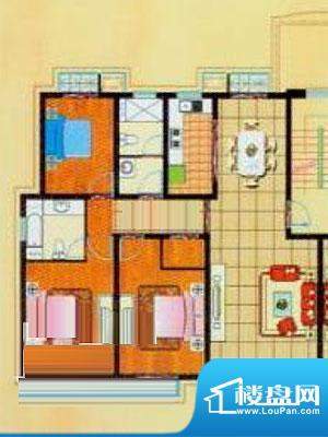阳光家园户型图 3室2厅2卫1厨面积:139.00平米
