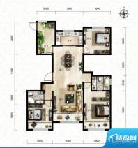 保利中央公园C5户型 3室2厅2卫面积:148.00平米