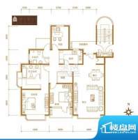 北潞尚界H5反户型 2室2厅2卫1厨面积:145.21平米