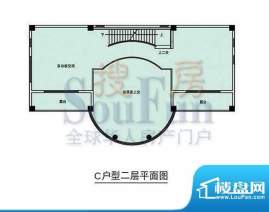 紫玉山庄四期C二层平面图户型 