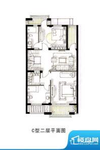 沿海郦墅别墅C1户型二层 2室1厅面积:212.00平米