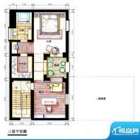 明园揽翠苑四合式户型三层 7室面积:268.00平米