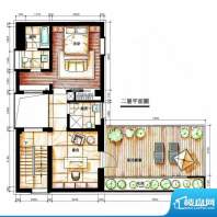 明园揽翠苑四合式户型二层 7室面积:268.00平米