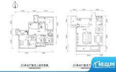 中兴和园G1-F7户型 5室2厅3卫1面积:234.75平米