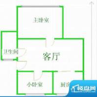 秋霞坊 3室 户型图面积:85.00平米