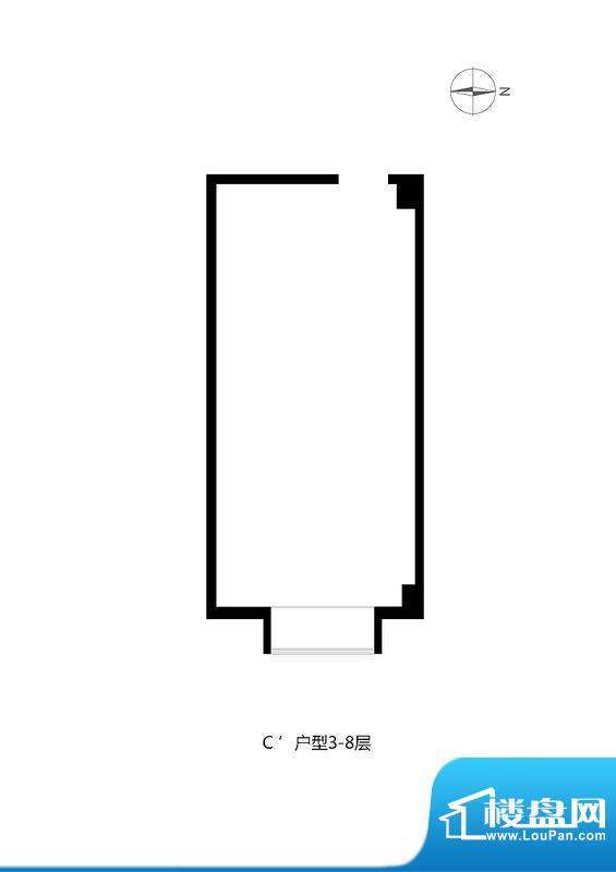 绿城阳光公馆办公C‘户型图 